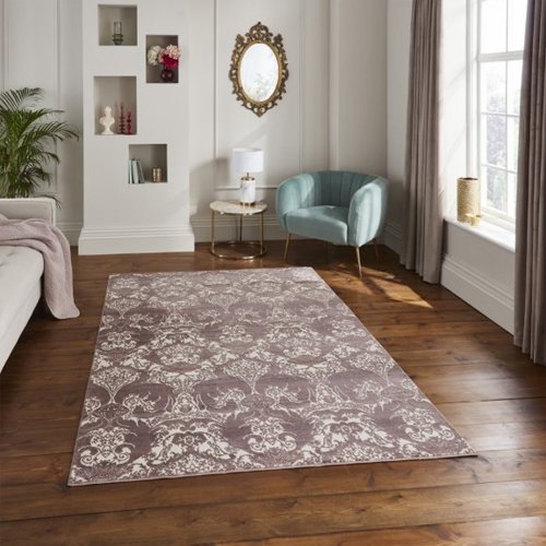 Damask Rug - Imperial Wine 4